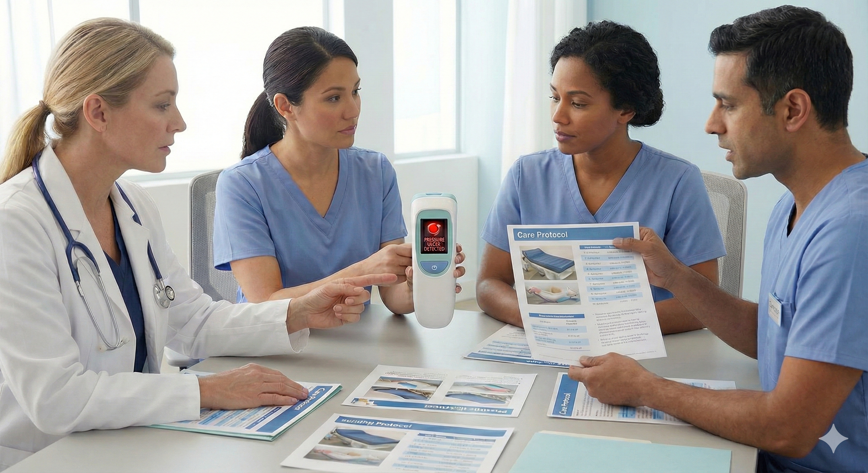 Zorgteam in overleg na positieve detectie